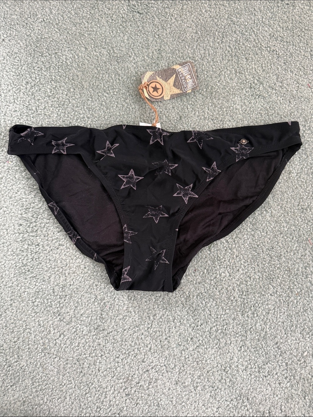Star Print Black Bikini Bottoms – Women's Swimwear xl